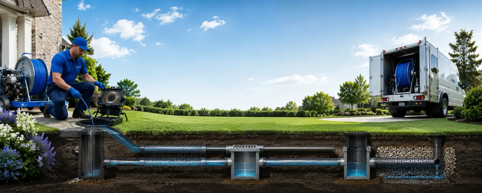 Outdoor drain cleaning information for South Woodstock, VT